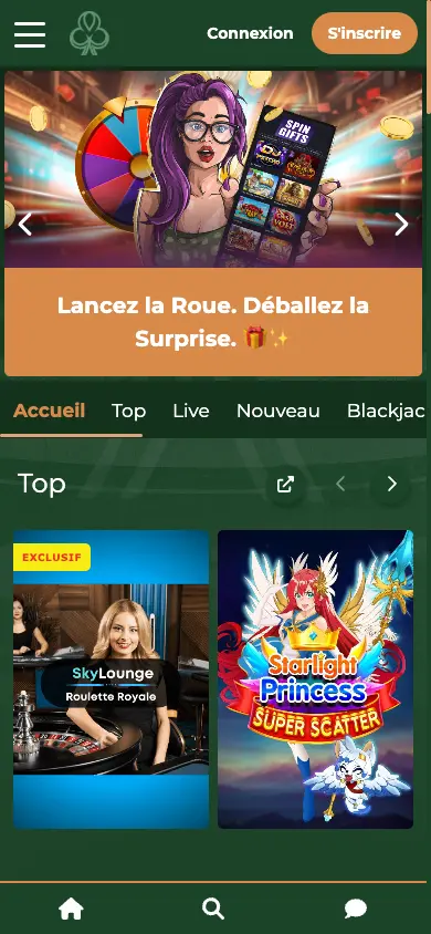 Dublinbet Casino mobile view