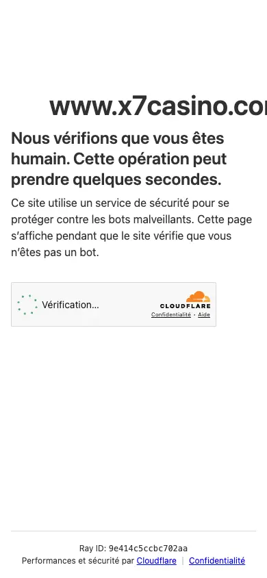 X7 Casino mobile view